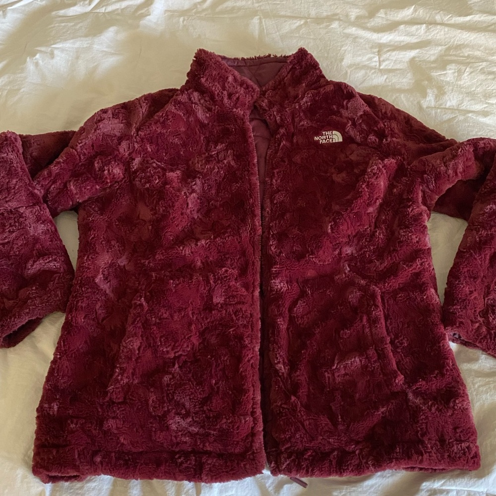 North Face super soft reversible maroon XL jacket